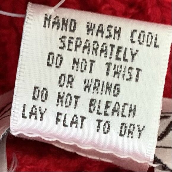 Vintage 90's SIDEFFECTS Red Textured Knit Cardigan Duster Sweater Coat Large - Picture 10 of 14